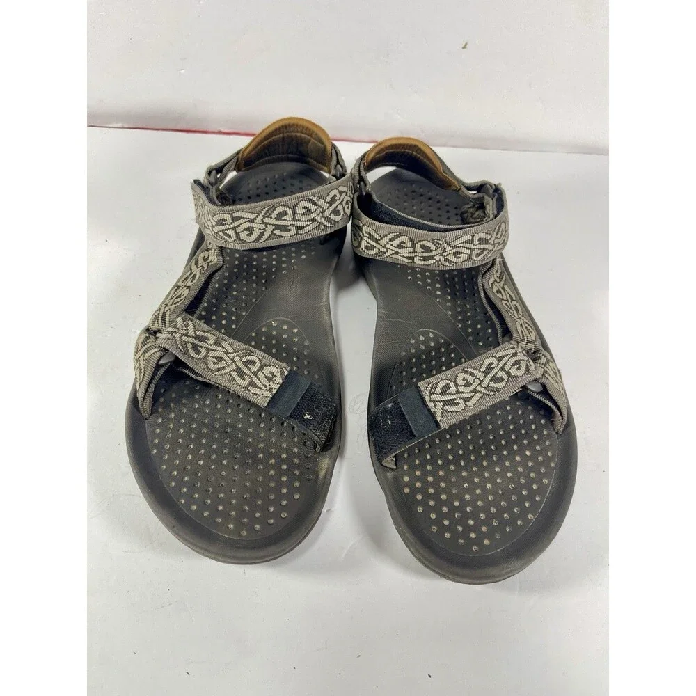 Teva Men’s Sport Sandals - Size 10 - Brown Geometric Pattern
